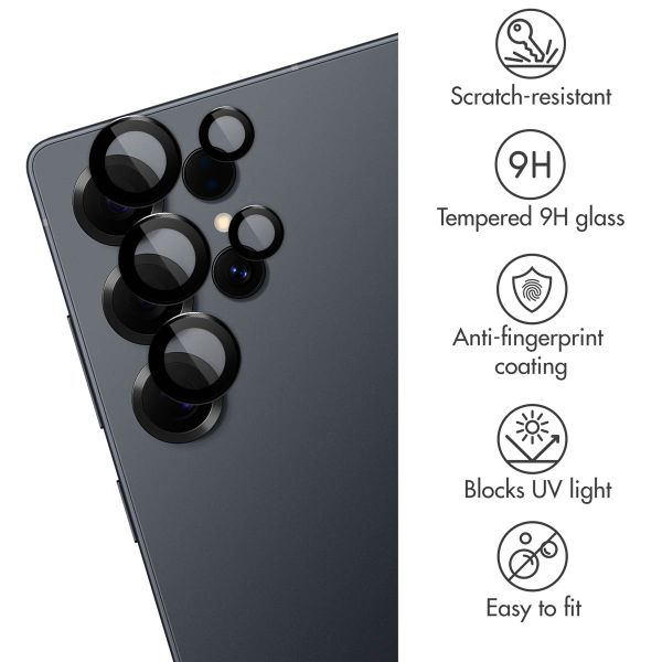 imoshion Camera Protector Glass 2-pack Samsung Galaxy S25 Ultra - Black Titanium