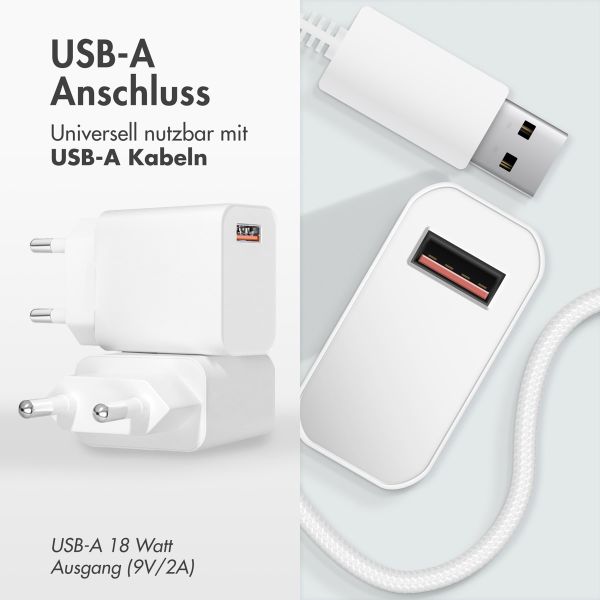 imoshion Wall Charger 18 Watt | USB-A - Wit - Apple Watch 9 - 45 mm
