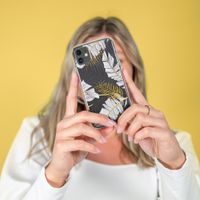 imoshion Design hoesje iPhone 11 Pro - Bladeren / Zwart