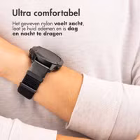 imoshion QuickFit® Nylon bandje Garmin Watch | 22 mm aansluiting - Zwart