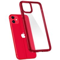 Spigen Ultra Hybrid Backcover iPhone 11 - Rood