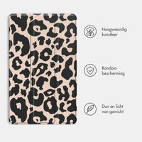 imoshion Design Trifold Bookcase Samsung Galaxy Tab S9 11.0 inch - Leopard