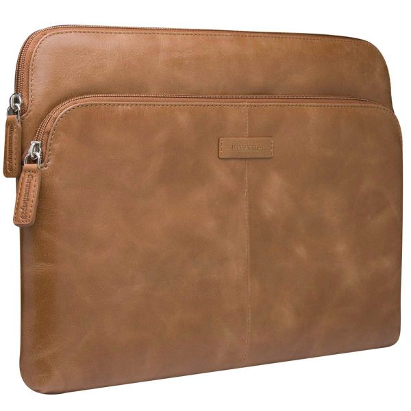 dbramante1928 Skagen Pro+ Sleeve - Laptop hoes 13 inch - Echt leer - MacBook Pro 13 inch / Air 13 inch - Tan