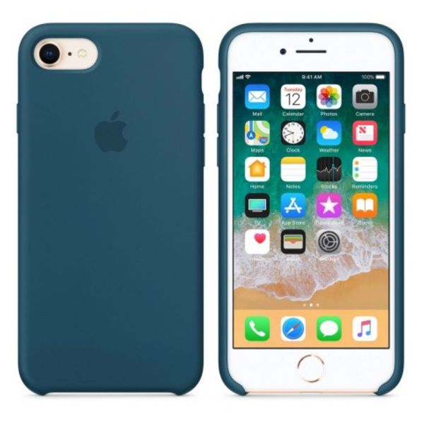 Apple Silicone Backcover Apple iPhone SE (2022 / 2020) / 8 / 7 - Cosmos Blue