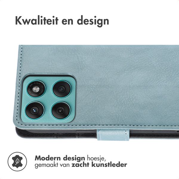 imoshion Luxe Bookcase Motorola Moto G57 Power - Lichtblauw