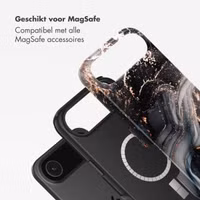 Selencia Vivid Backcover met MagSafe Apple iPhone Air - Chic Marble Black