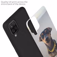 Ontwerp je eigen Samsung Galaxy A12 gel hoesje - Zwart