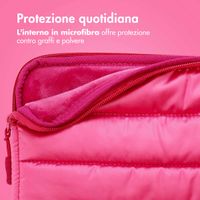 imoshion Puffer Laptop hoes 13-14 inch - Laptopsleeve - Hot Pink