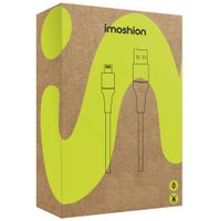 imoshion Lightning naar USB kabel - Non-MFi - Gevlochten textiel - 2 meter - Wit