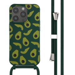 imoshion Siliconen design hoesje met koord Apple iPhone 14 Pro - Avocado Green