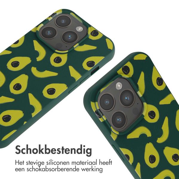imoshion Siliconen design hoesje met koord Apple iPhone 15 Pro - Avocado Green