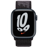 Apple Nike Sport Loop Band Apple Watch Series 1 t/m 11 / SE / Ultra (44/45/46/49 mm) - Zwart / Grijs