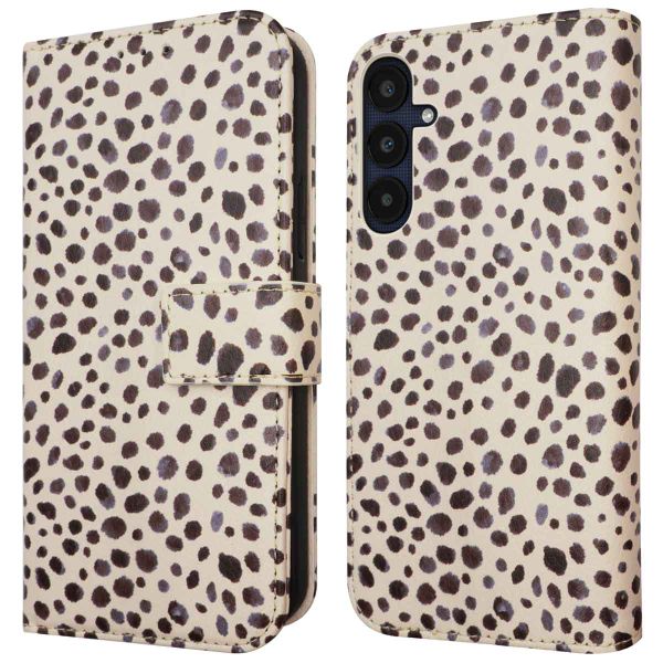 imoshion Design Bookcase Samsung Galaxy A55 - Black And White Dots