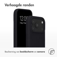 Accezz Liquid Silicone Backcover met MagSafe Apple iPhone 18 Pro / 17 Pro - Zwart