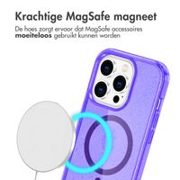 imoshion Sparkle Backcover met MagSafe Apple iPhone 14 Pro Max - Glitter Paars