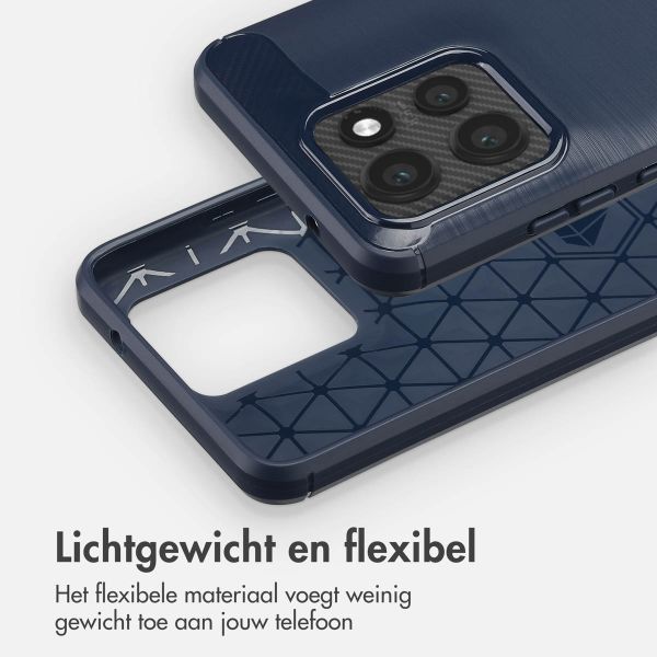 imoshion Brushed Backcover Motorola Thinkphone 25 / Motorola Edge 50 Neo / Edge 60 Neo - Donkerblauw