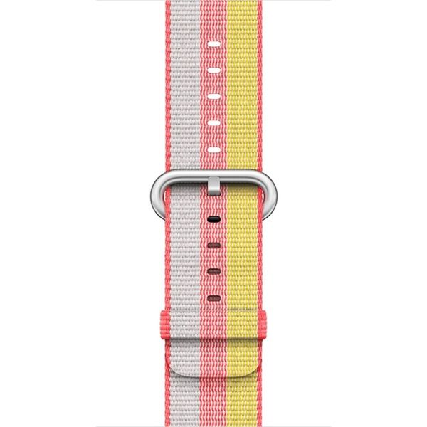 Apple Woven Nylon band Apple Watch Series 1 t/m 9 / SE (38/40/41 mm) | Series 10 (42 mm) - Red