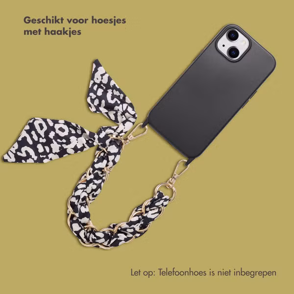 Selencia Luxe Polskoord met Sjaal - Zwart