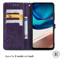 imoshion Mandala Bookcase Motorola Moto G42 - Paars