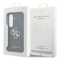 Guess 4G Metal Logo Backcover Samsung Galaxy S26 - Zwart