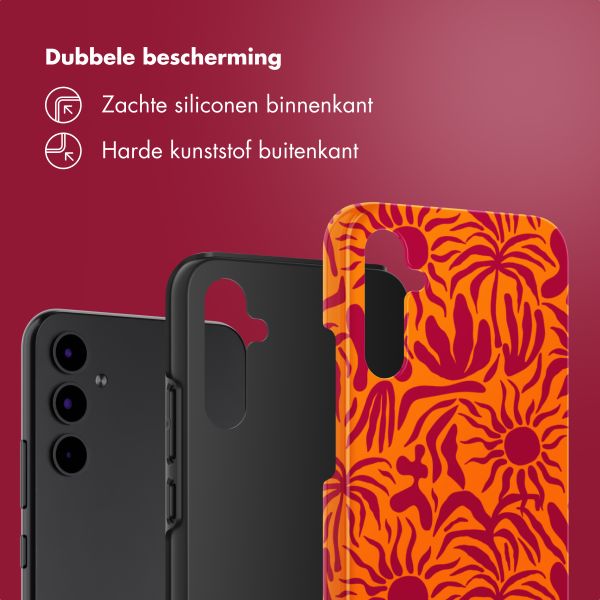 Selencia Vivid Backcover Samsung Galaxy A34 (5G) - Tropical Vibes Apricot