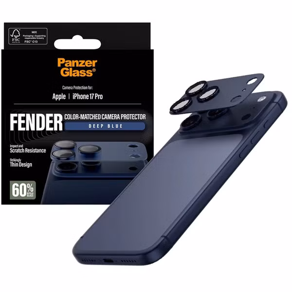 PanzerGlass Fender Camera Protector iPhone 17 Pro - Deep Blue
