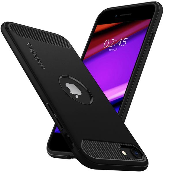 Spigen Rugged Armor Backcover Apple iPhone SE (2022 / 2020)