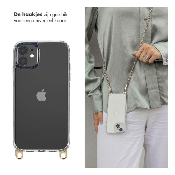 Selencia Backcover met afneembare haakjes iPhone 11 - Transparant