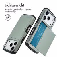 imoshion Backcover met pasjeshouder Apple iPhone 17 Pro - Groen