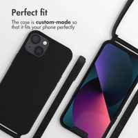 imoshion Silicone Case with Strap Apple iPhone 13 - Black