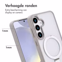 Accezz Ring Stand Backcover met MagSafe Samsung Galaxy S25 Plus - Grijs