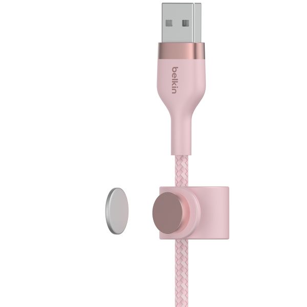 Belkin Boost↑Charge™ USB-A naar Lightning kabel braided siliconen - 1 meter - Roze