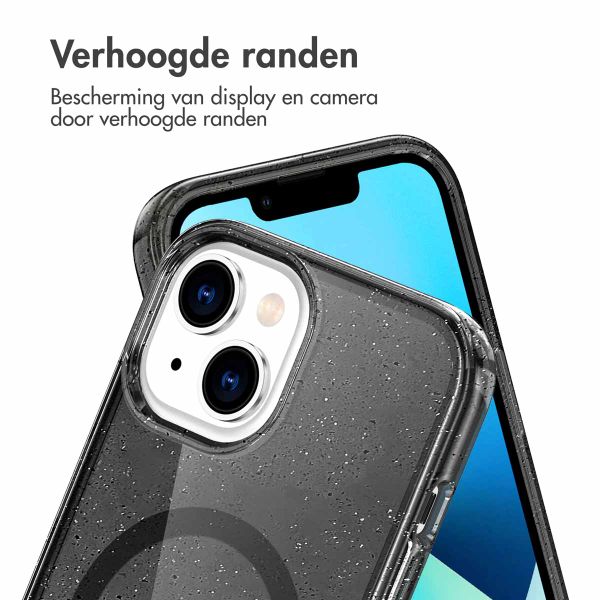 imoshion Sparkle Backcover met MagSafe Apple iPhone 14 - Glitter Zwart