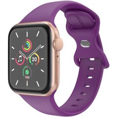imoshion Siliconen⁺ bandje Apple Watch Series 1 t/m 11 / SE / Ultra (44/45/46/49 mm) - Maat M/L - Purple