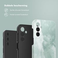 Selencia Vivid Backcover Samsung Galaxy A15 (5G) - Marble Grayed Jade