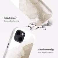 Selencia Vivid Backcover met MagSafe Apple iPhone 13 - Marble Light Brown