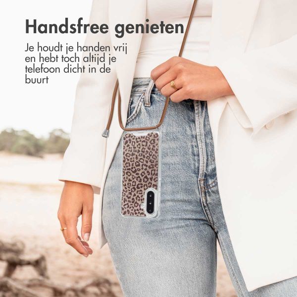 imoshion Design hoesje met koord Samsung Galaxy A26 - Leopard Mood