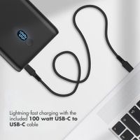 imoshion Powerbank 20,000 mAh - Quick Charge and Power Delivery - 100W - Black