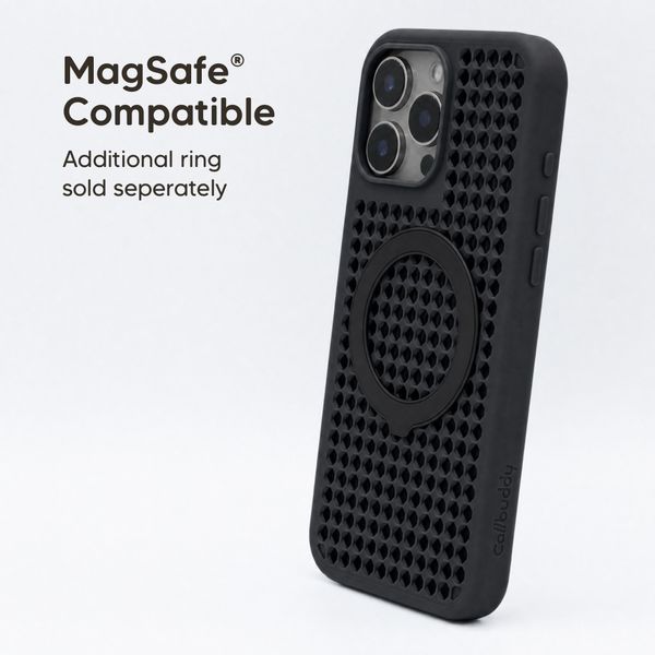 Callbuddy Hoesje met Strap Apple iPhone 16 Pro Max - Epic Black