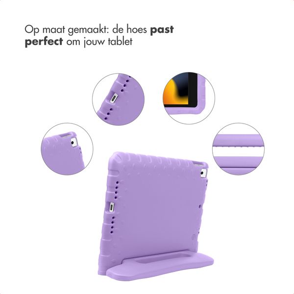imoshion Kidsproof Backcover met handvat Apple iPad 9 (2021) 10.2 inch / iPad 8 (2020) 10.2 inch / iPad 7 (2019) 10.2 inch - Lila
