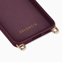 Selencia Rivièra MagSafe Backcover met afneembare haakjes Samsung Galaxy A57 (5G) - Bold Burgundy