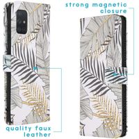 imoshion Design Softcase Bookcase Galaxy A71 - Glamour Botanic