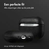 Accezz Echt Leren Case Apple AirPods Pro 2 - Zwart
