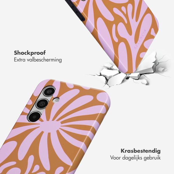 Selencia Vivid Tough Backcover Samsung Galaxy A55 - Modern Bloom Pink