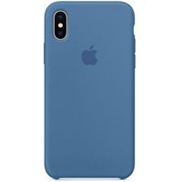 Apple Silicone Backcover iPhone X - Denim Blue