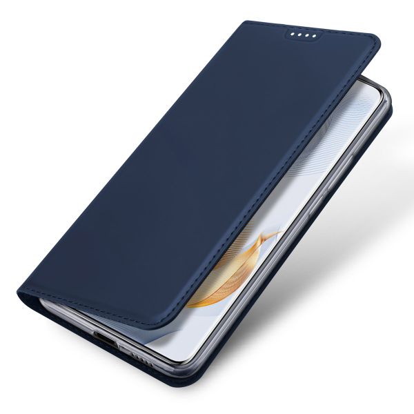 Dux Ducis Slim Softcase Bookcase Honor 90 Pro - Donkerblauw