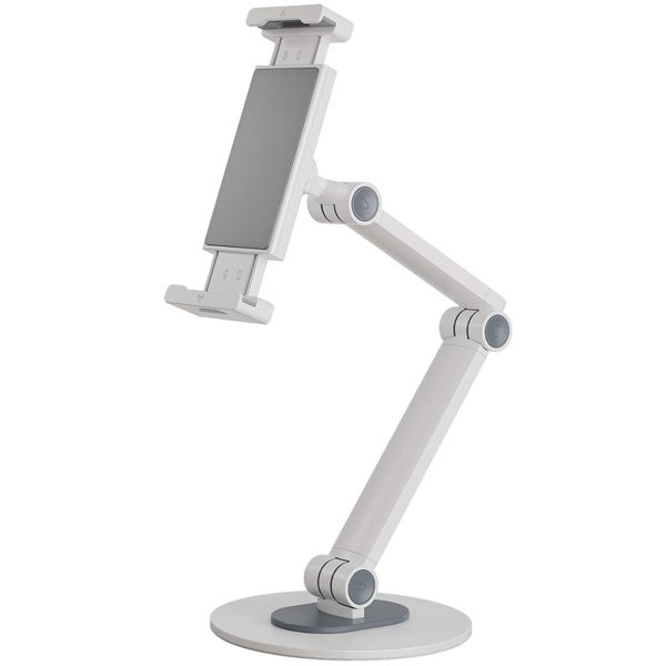 Neomounts Tablethouder bureau - 7 tot 12.9 inch - Flexibele arm - Verstelbaar - Universeel - Wit