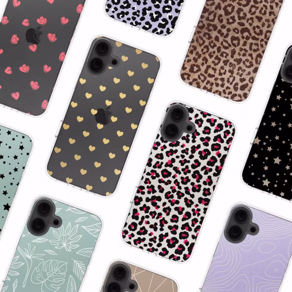 imoshion Design hoesje Apple iPhone 16 - Golden Hearts