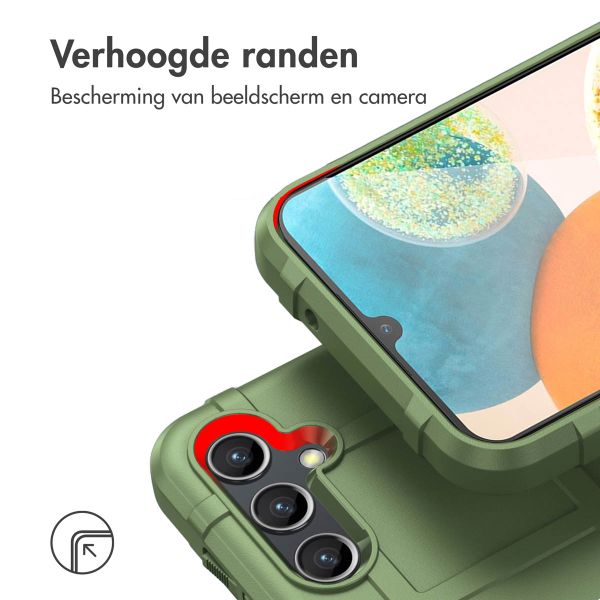 imoshion Rugged Shield Backcover Samsung Galaxy A14 (5G/4G) - Donkergroen