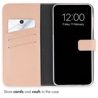 Selencia Genuine Leather Book Case Samsung Galaxy S26 FE - Dusty Pink